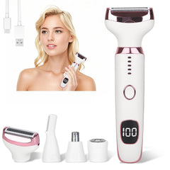 Beanify 4-in-1 heads ready for versatile grooming on face and body.