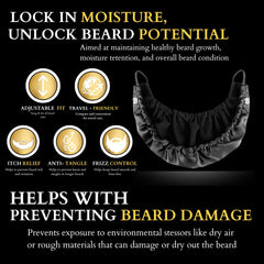 Beard Bonnet adjustable ear-straps provide a tailored, pain-free fit for all beards