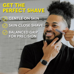 The Beard Club boar-bristle brush distributing oils and reducing tangles