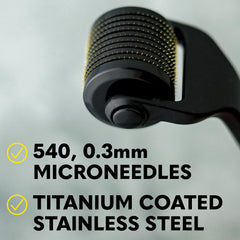 The Beard Club 3-pack titanium microneedles close-up highlights quality build