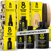 The Beard Club Premium Growth Oil bottle for daily beard nourishment.