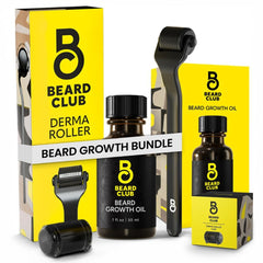 The Beard Club premium derma roller close-up with titanium needles for precise skincare benefits.