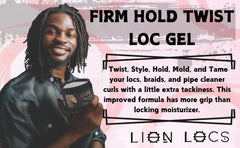 Beard Gains Lion Locs application-dispense demonstrates easy gel application for retwists.