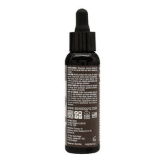 Beard Guyz Nourishing oil blend close-up highlights argan, avocado, coconut and more.