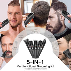 Beard Trimmer 5in1 nose-ear-trimmer for precise detailing
