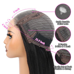 Beauhair Brazilian virgin hair with 4x4 lace closure cap for secure fit.