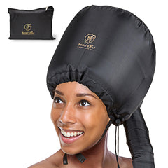 Beauté Seoul bonnet attachment with large soft hood for even heat distribution during conditioning