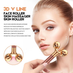 Beauty Bar 2-in-1 3D roller with diamond-cut surface for targeted kneading