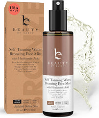 Beauty by Earth bronzing face tanner spray mist for quick, natural color