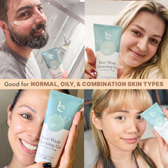 Beauty by Earth Clean Face Wash USA-made label signaling clean ingredients