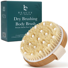 Beauty by Earth dry brush with round bristle for smooth skin exfoliation