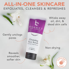 Beauty by Earth natural ingredients jar highlights organic formula for sensitive skin care