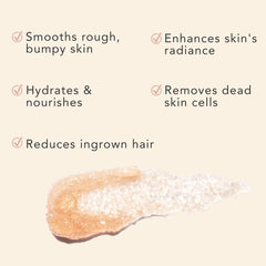 Beauty by Earth peppermint tea tree scrub application on skin for smooth moisture