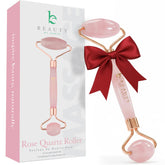 Beauty by Earth Rose Quartz Face Roller in gift box for spa-like gifting