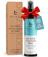 Beauty by Earth sea salt spray bottle for light beachy texture and volume.