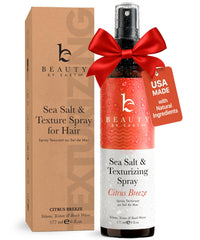 Beauty by Earth sea salt spray beachy waves for textured hair with natural volume