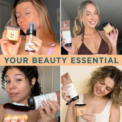 Beauty by Earth Ultra Soft Self Tanner Brush bamboo handle shows durable, eco-friendly design.