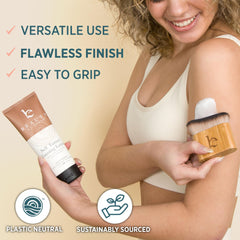 Beauty by Earth Ultra Soft Self Tanner Brush for body makeup enables even coverage.
