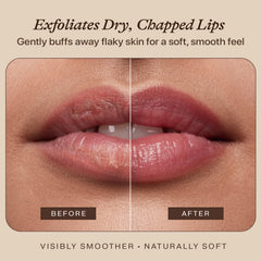 Beauty by Earth vanilla lip scrub application scene for gentle exfoliation