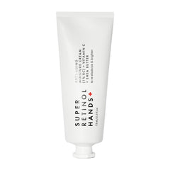 Beauty Pie Super Retinol Hand Cream bottle showcasing fragrance-free, deeply hydrating formula.
