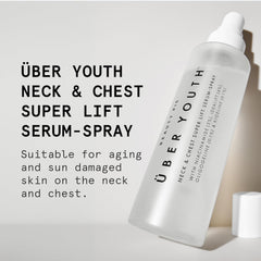 Beauty Pie Uber Youth neck-chest serum-spray application demonstrates easy daily use