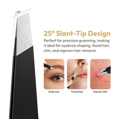 Beauty Power German stainless steel tweezers emphasizing durability for long-lasting grooming