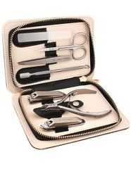 Beauty Power 7-in-1 set with case enables precise grooming at home.