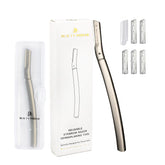 Beauty Power razador de cejas frontal para delinear con precisión y acabado suave.