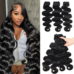 Beauty Queen 16A body wave bundles packaging shows premium gift-ready presentation.