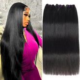 Beauty Queen 16A Brazilian straight bundles pack shows premium unprocessed hair for seamless blend