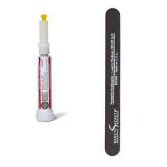 Beauty Secrets drip-clog-nail-glue-bottle enables mess-free precision for nail tips.