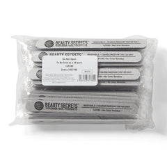 Beauty Secrets Zebra Cushion Nail File with 180/100 grit for acrylic nails and tips.
