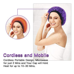 Beautybaby even heat distribution illustration shows uniform warmth across scalp