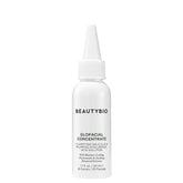 BeautyBio GLOfacial concentrate bottle close-up showing clarifying hydration for smoother, radiant skin.