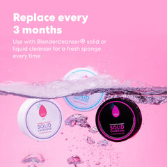 Beautyblender Aqua-activated foam expands when damp for light streak-free application