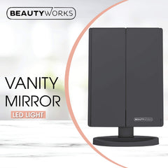 Beautyworks magnification options 1x-3x for precise makeup detail