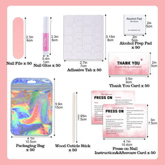 Bebbtiy nail prep pads and adhesive tabs enable clean, efficient application