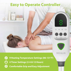 BECALIN Massage Table Warmer digital display highlights precise temperature control for sessions.