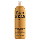 Bed Head Color Goddess Shampoo bottle highlights color protection for vibrant, lasting color