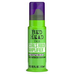 Bed Head Curls Rock Amplifier bottle front shows curl definition potential.