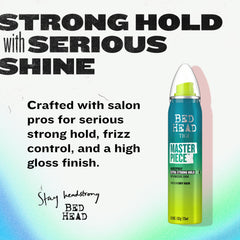 Bed Head Masterpiece hairspray suitable for all hair types and textures.