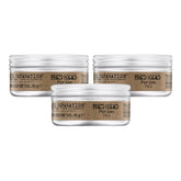 Bed Head Matte Separation Wax three-pack for all-day matte hold.