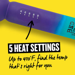 Bed Head Surf’s Up Waver offers five heat settings for all hair types.
