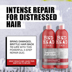 Bed Head Urban Anti+dotes Resurrection conditioner bottle delivers silky softness and manageability.