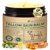 Beef tallow cream jar with rich texture for deep moisturizing on face and body