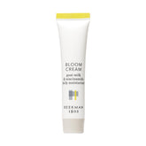Beekman 1802 Bloom Cream jar closeup delivering quick hydration for the skin.