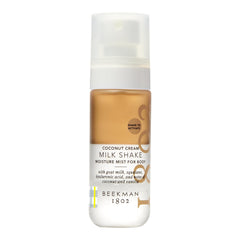 Beekman 1802 Milk Shake Body Mist Coconut Cream bottle for lightweight hydration