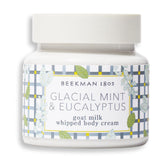 Beekman 1802 Whipped Body Cream jar closeup shows rich hydration
