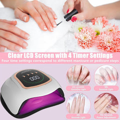 BEENLE UV LED nail lamp auto-sensor enables hands-free operation during manicures