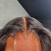 BEEOS HD lace closure close-up reveals Skinlike lace for seamless scalp blend.